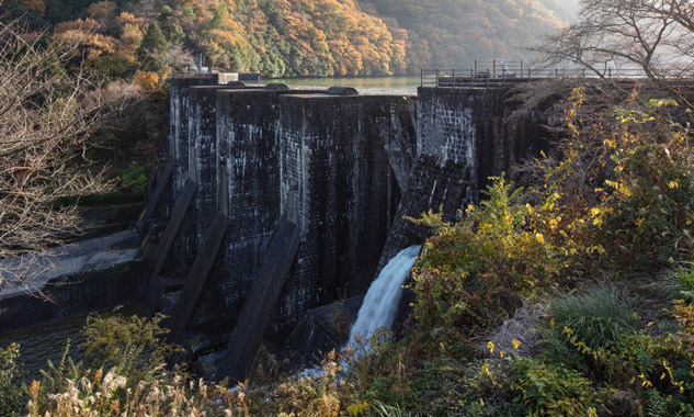 写真:호넨이케 저수지 댐