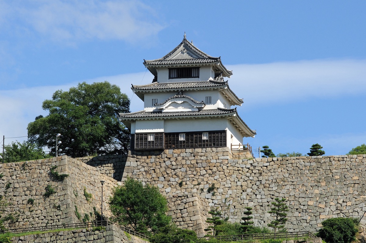 写真10：Castle keep built atop a high stone wall