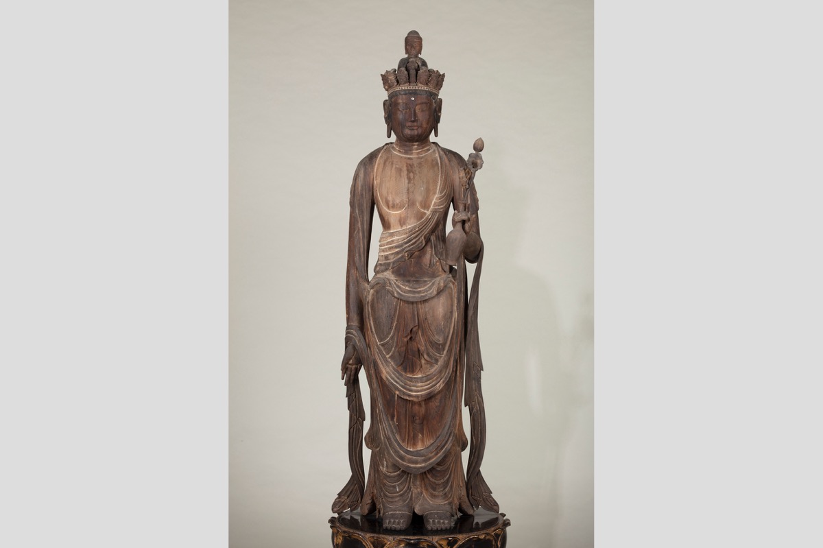 Standing Statue of Eleven-Faced Kannon (wood)